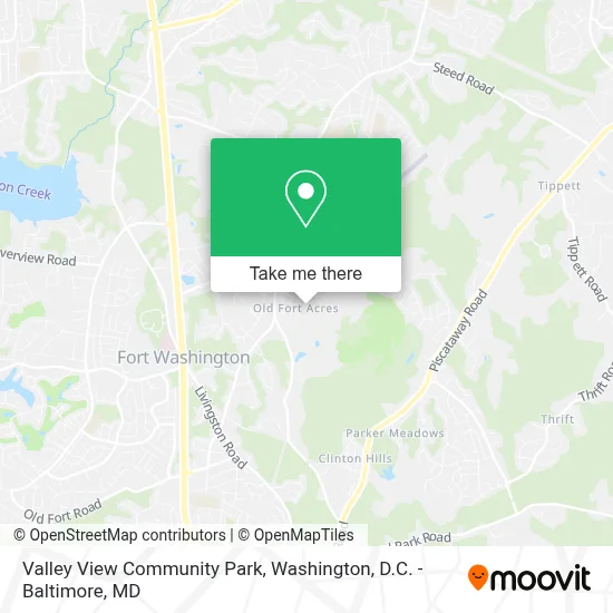 Valley View Community Park map
