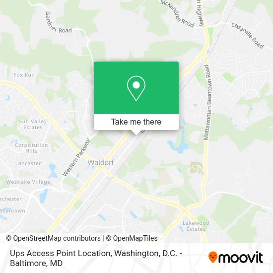 Ups Access Point Location map