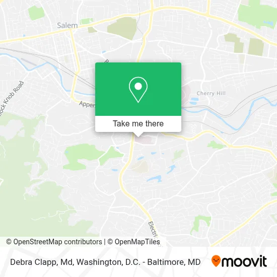 Debra Clapp, Md map