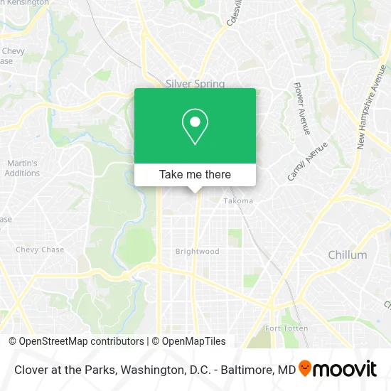 Clover at the Parks map
