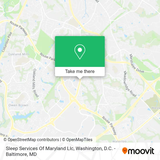Sleep Services Of Maryland Llc map