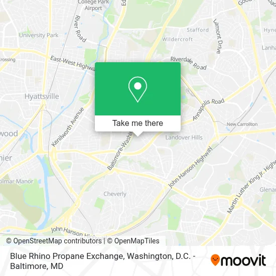 Blue Rhino Propane Exchange map