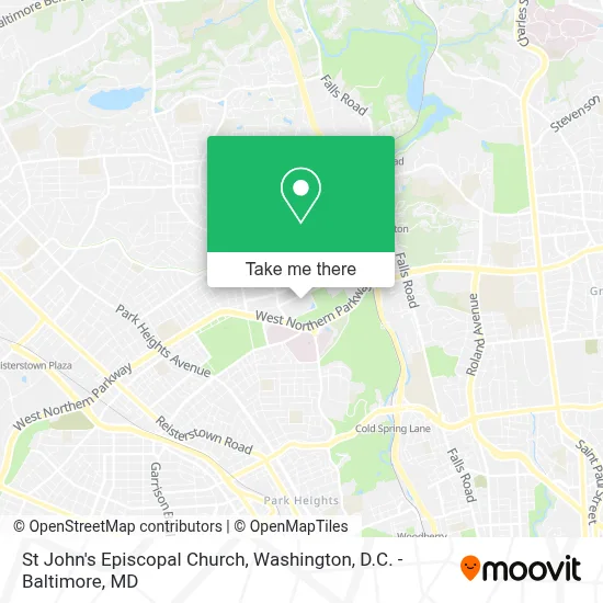 St John's Episcopal Church map