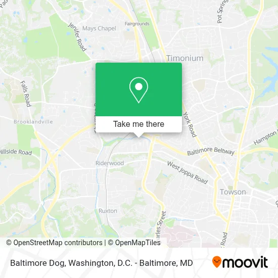 Baltimore Dog map