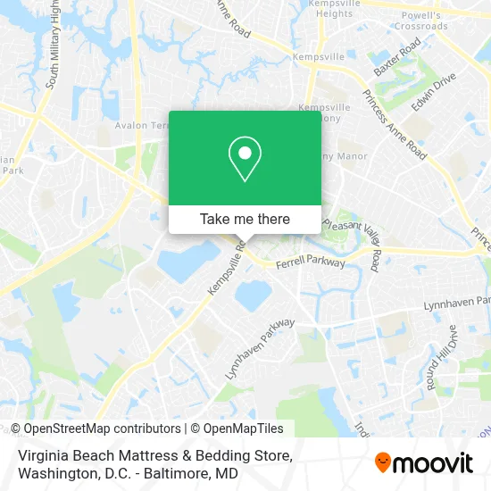 Virginia Beach Mattress & Bedding Store map