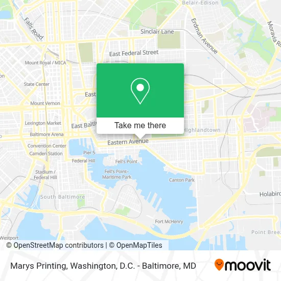 Marys Printing map