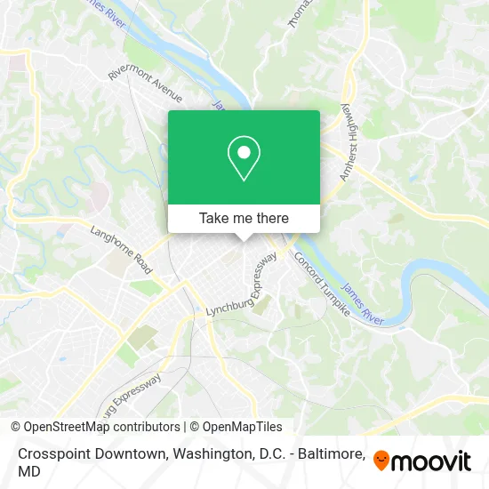 Crosspoint Downtown map