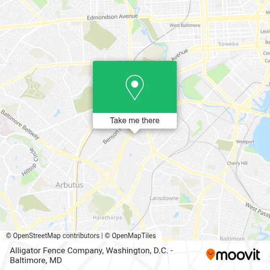 Alligator Fence Company map
