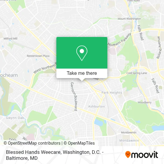 Blessed Hands Weecare map