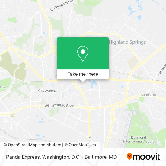 Panda Express map