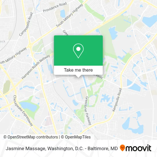 Jasmine Massage map