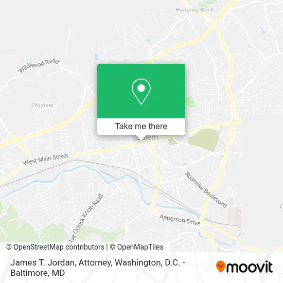 James T. Jordan, Attorney map