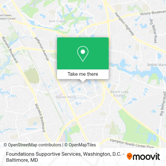 Foundations Supportive Services map