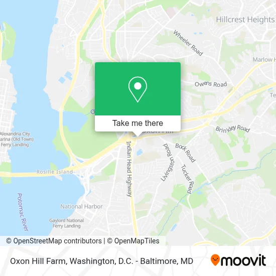 Oxon Hill Farm map