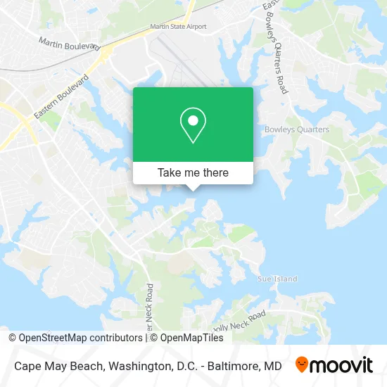 Cape May Beach map
