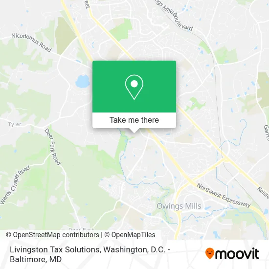 Livingston Tax Solutions map