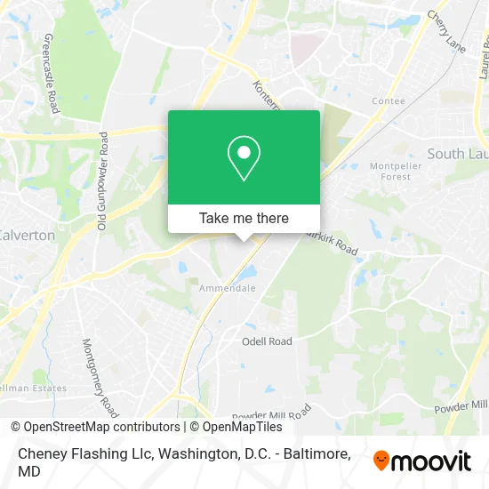 Cheney Flashing Llc map