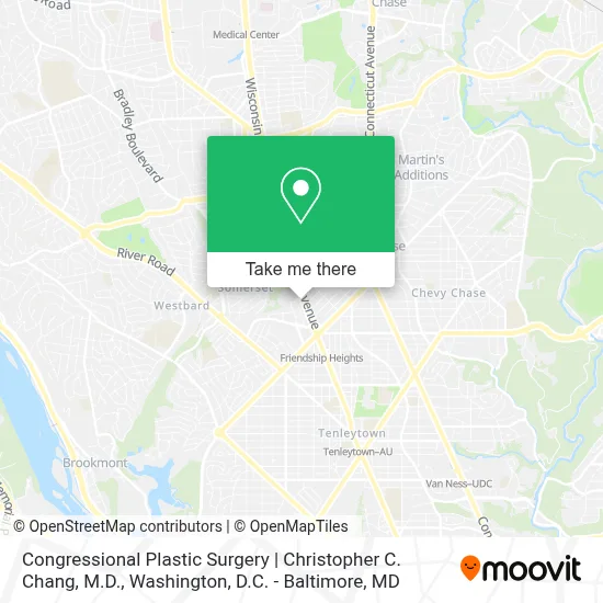 Congressional Plastic Surgery | Christopher C. Chang, M.D. map