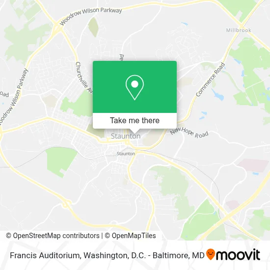 Francis Auditorium map