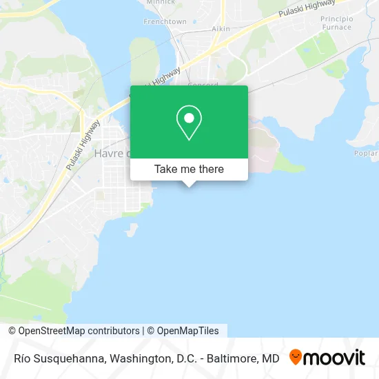 Río Susquehanna map