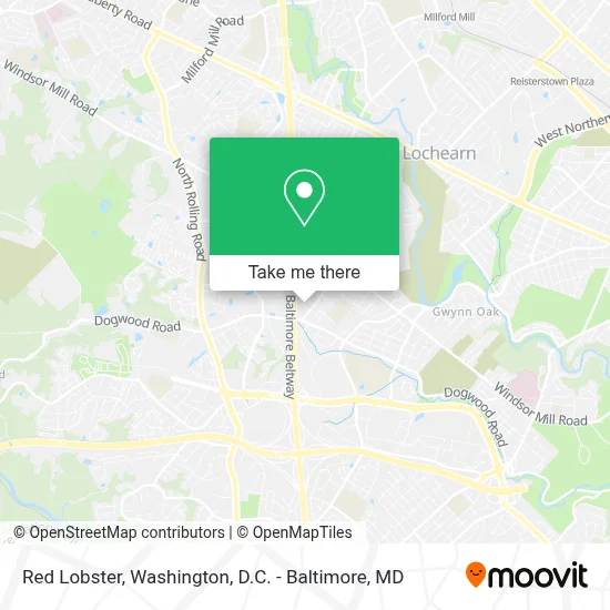 Red Lobster map