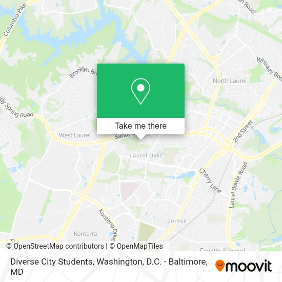 Diverse City Students map