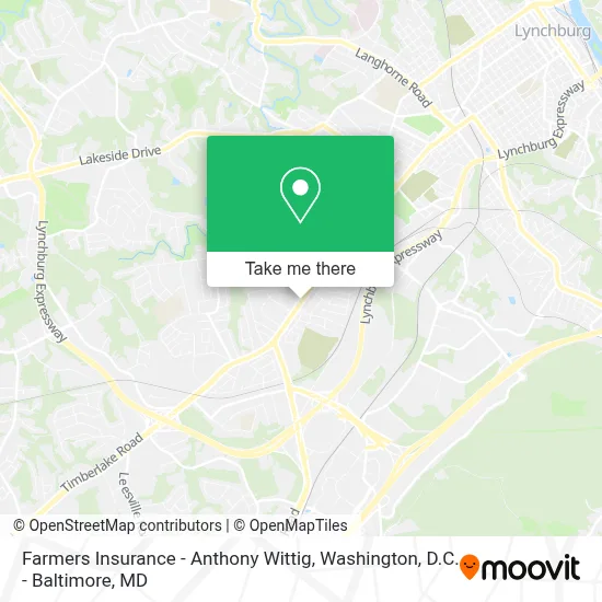 Farmers Insurance - Anthony Wittig map