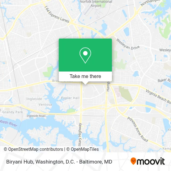 Biryani Hub map