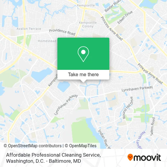 Affordable Professional Cleaning Service map