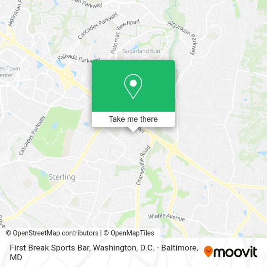 First Break Sports Bar map