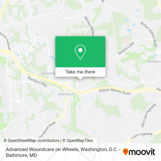 Advanced Woundcare on Wheels map