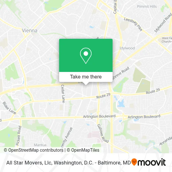 All Star Movers, Llc map