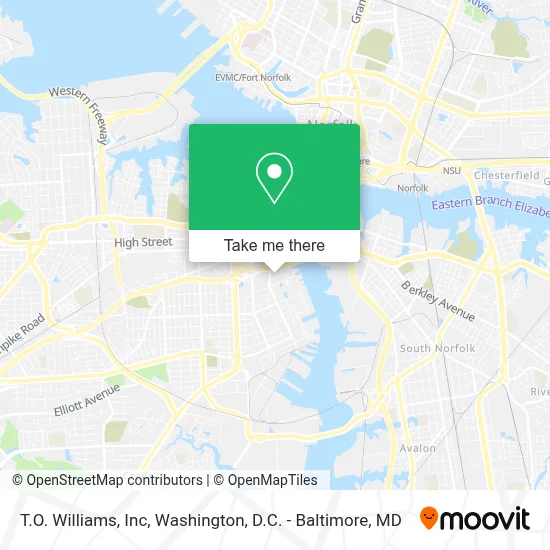 T.O. Williams, Inc map