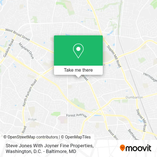 Steve Jones With Joyner Fine Properties map