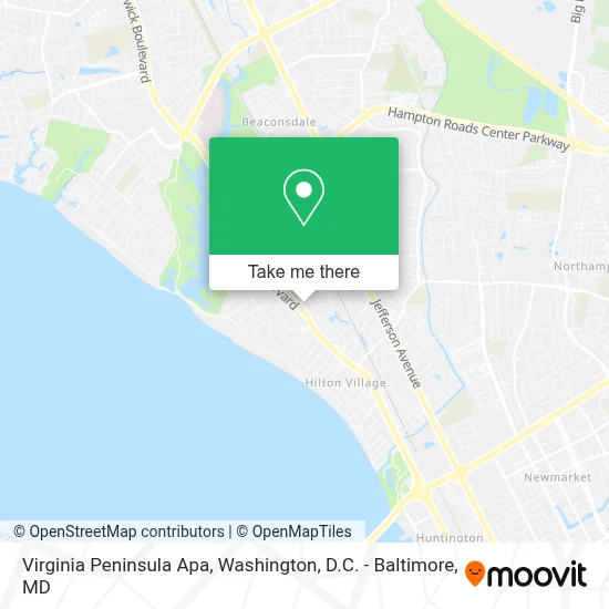 Virginia Peninsula Apa map