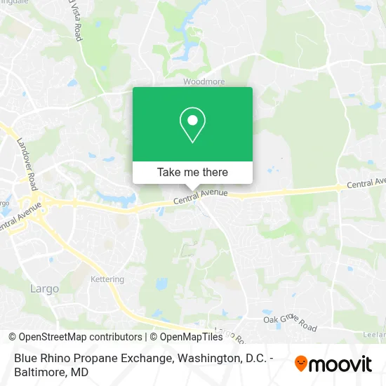 Blue Rhino Propane Exchange map