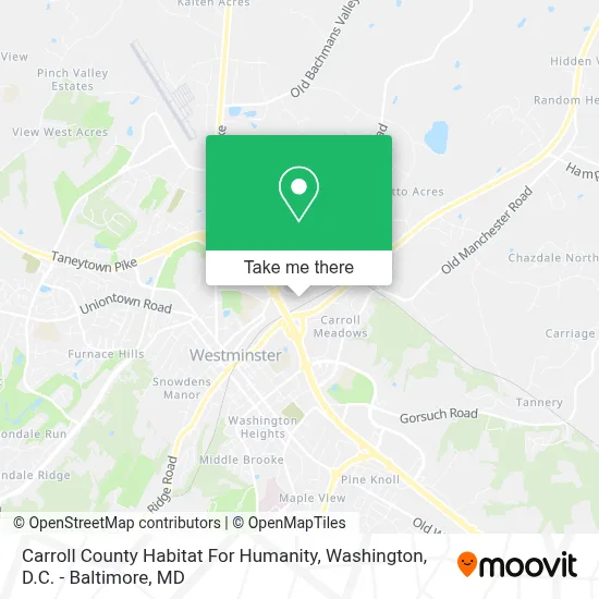 Carroll County Habitat For Humanity map