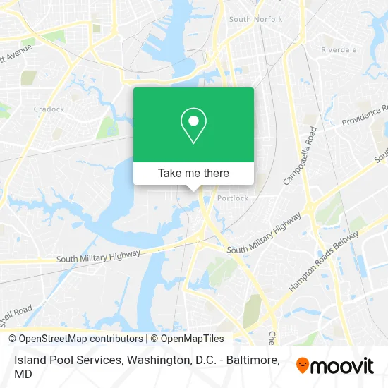 Island Pool Services map