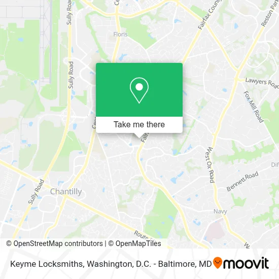Keyme Locksmiths map