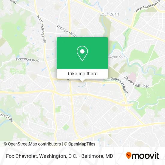 Fox Chevrolet map