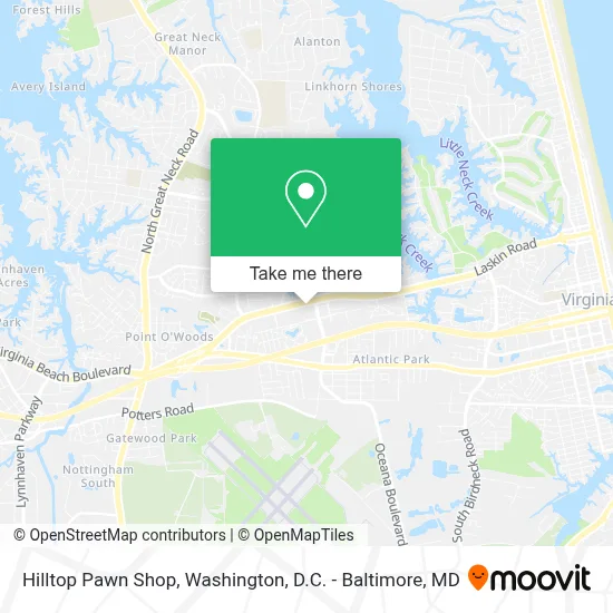 Hilltop Pawn Shop map
