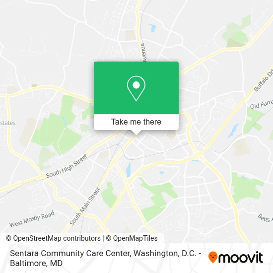 Sentara Community Care Center map