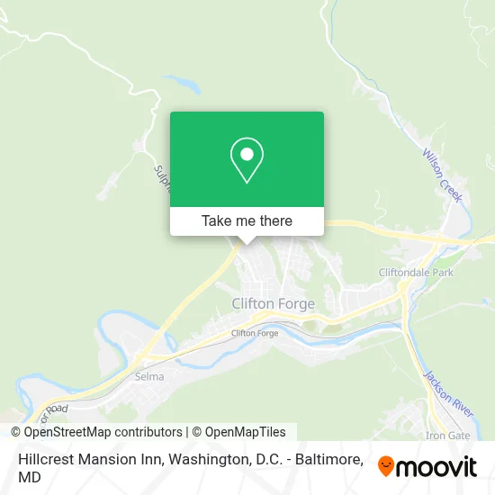Hillcrest Mansion Inn map