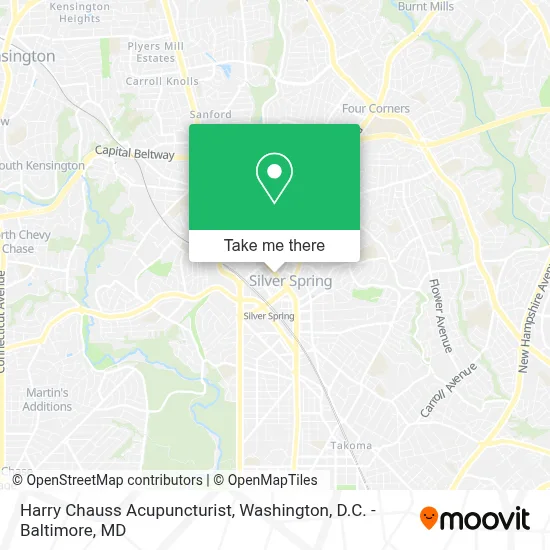 Harry Chauss Acupuncturist map