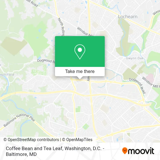 Coffee Bean And Tea Leaf map