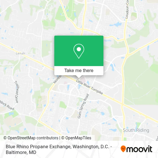 Blue Rhino Propane Exchange map