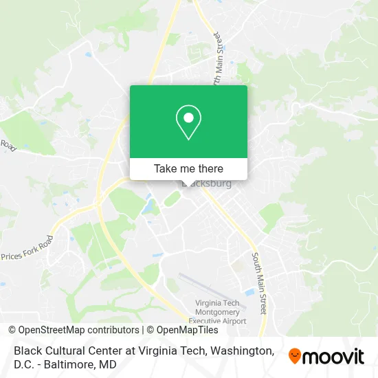 Black Cultural Center at Virginia Tech map