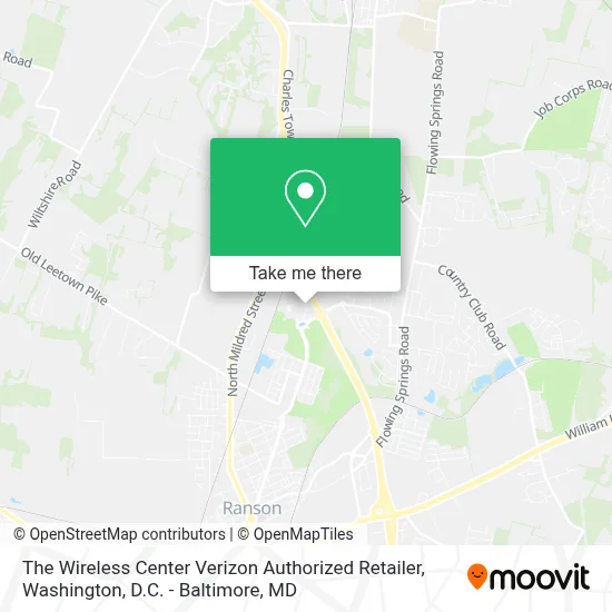The Wireless Center Verizon Authorized Retailer map