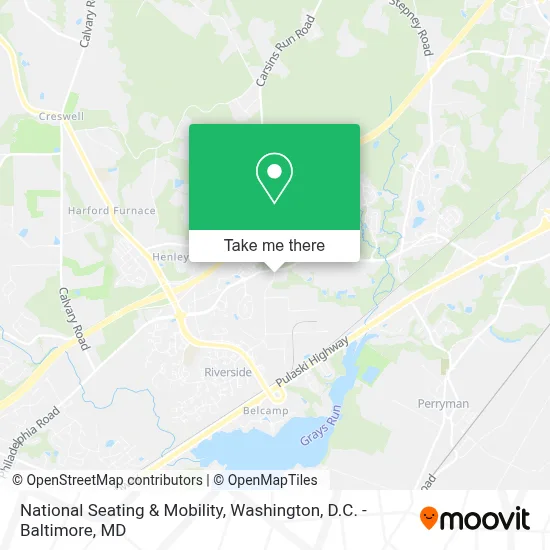 National Seating & Mobility map