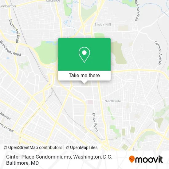 Ginter Place Condominiums map